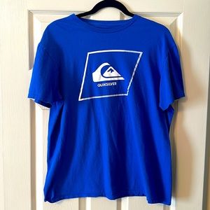 Quicksilver Short Sleeve T-Shirt. Blue. Size L.